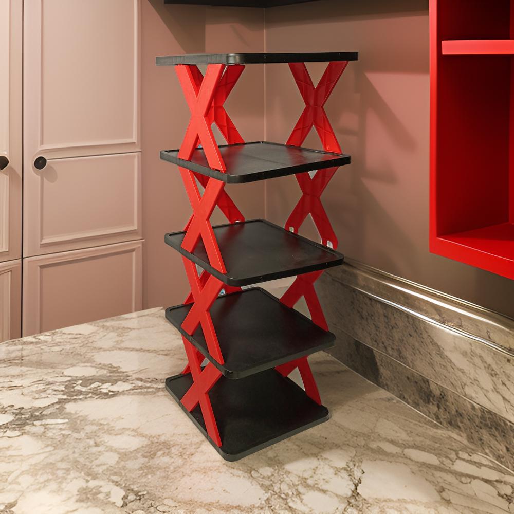 5 Layers Vertical Space-Saving Shoe Rack Organizer