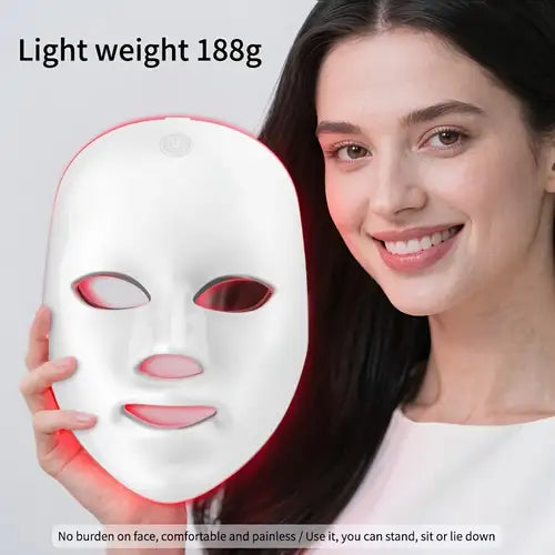 7-Color LED Face Professional Mask – Acne, Anti-Aging, Wrinkle Rejuvenation Device