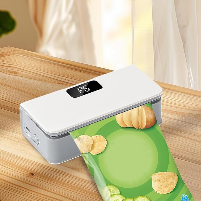Mini Bag Sealers with Cutter, 2 in 1 6-Levels Magnetic Portable Seal Machine