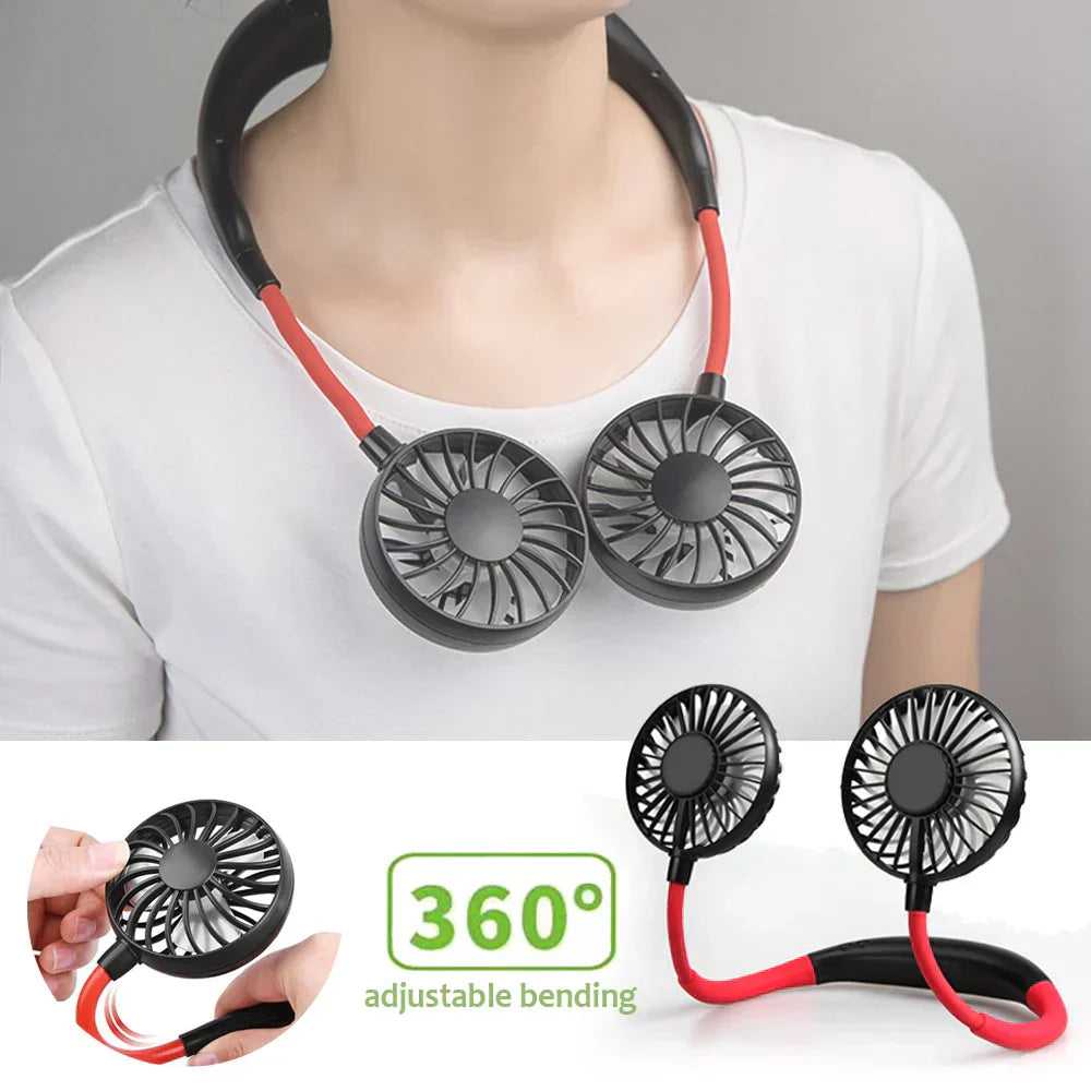 Beat this Hot Summer - Get Portable Double Gear Speed Neck Fan