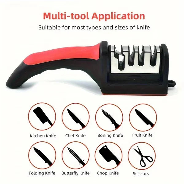 3-Stage Knife Sharpener – Best Sharpening Tool
