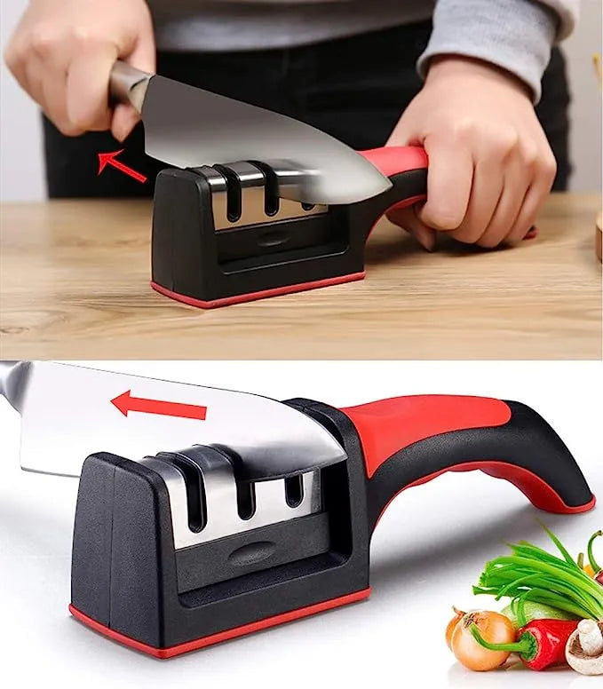 3-Stage Knife Sharpener – Best Sharpening Tool