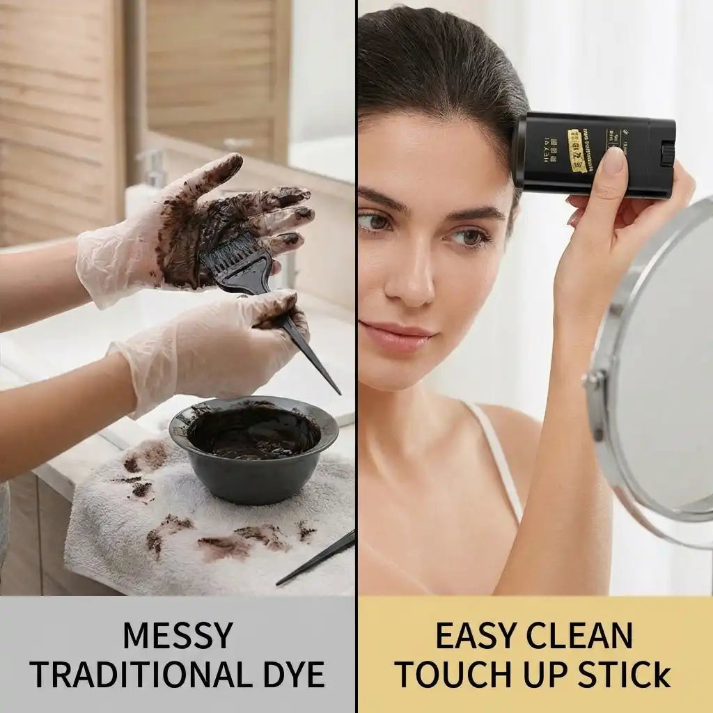 Instant Hair Dye Comb Stick, Waterproof and Sweatproof Hair Dye Comb