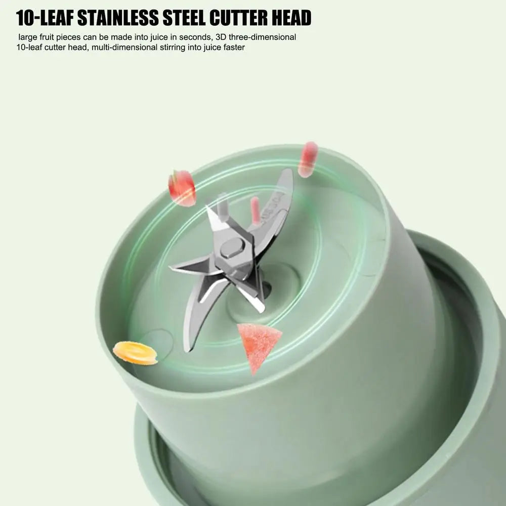Personal 6 Blade Straw Juicer Machine Blender with 8000rpm -For Shakes Gym, Travel.