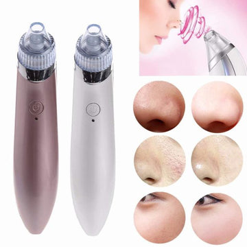 Electric Blackhead Remover: Pore Cleaning Vacuum with 4 Replacement Head: