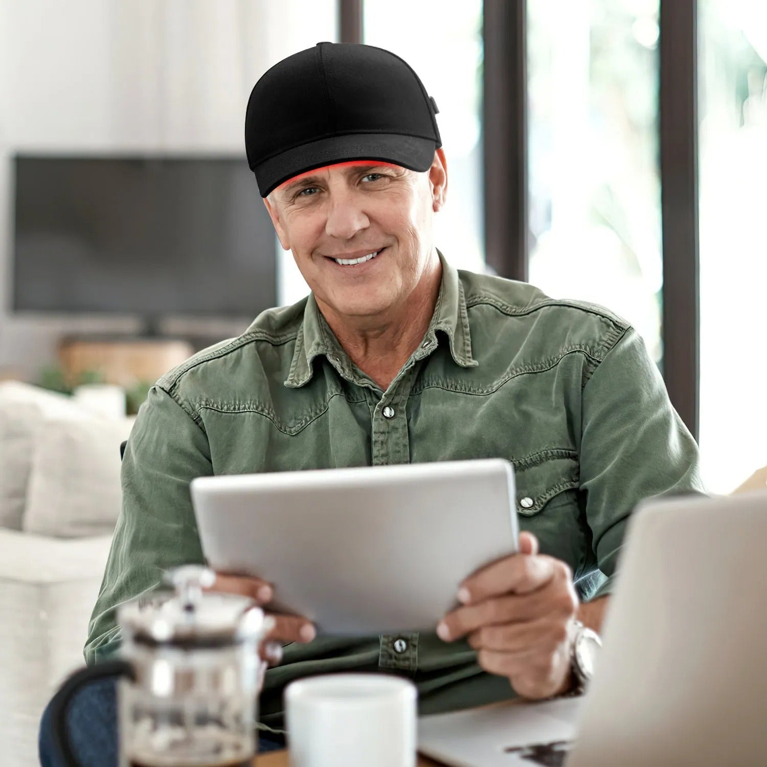 Red Light Therapy For Hair Growth: Cordless Heating Cap For Men & Women