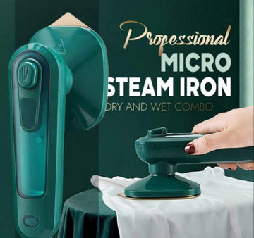 "Professional Micro Steam Iron: Handheld Portable Garment Steamer"