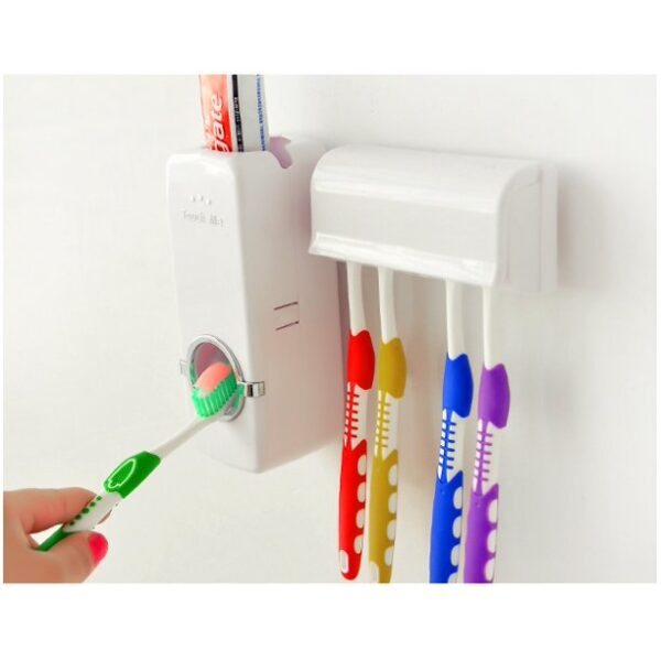 Automatic Toothpaste, Dispenser: Easy Squeeze & Holder Set